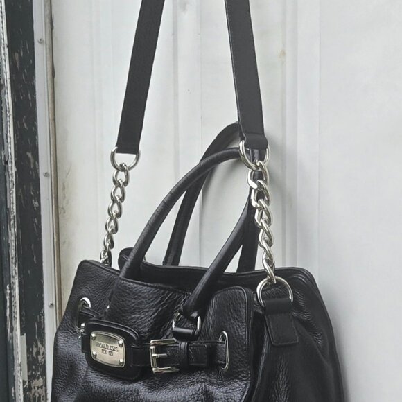 Michael Kors Leather Satchel with Shoulder Strap - Picture 2 of 12